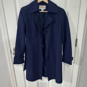 Talbots Dark Blue Classic Coat